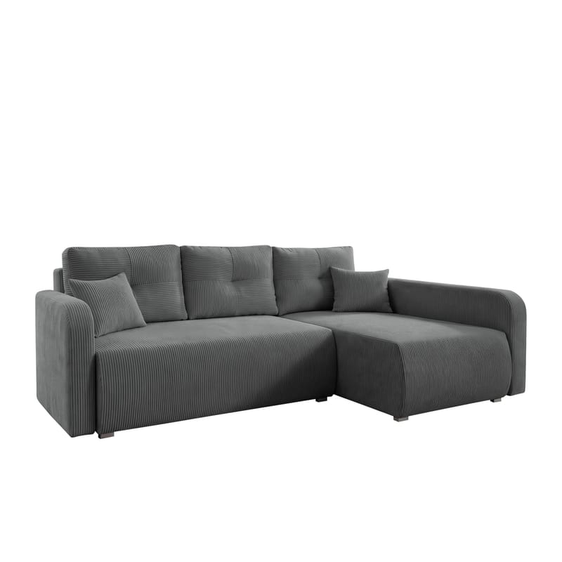Toren sovesofa med oppbevaring og divan høyre - Grå - Møbler - Sofaer - Sovesofaer - Sovesofa divan