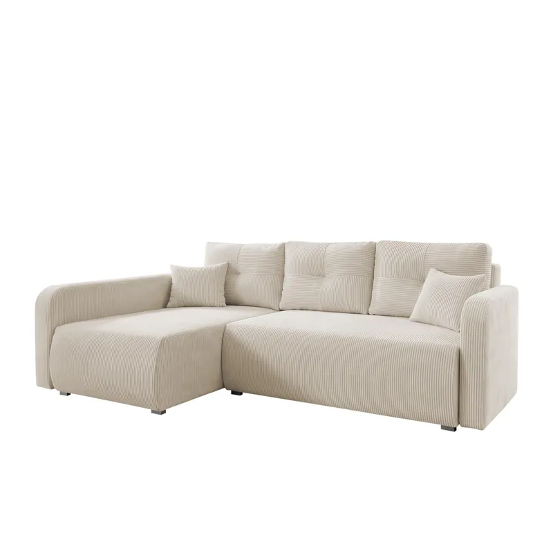 Toren sovesofa med oppbevaring og divan venstre - Beige - Møbler - Sofaer - Sovesofaer - Sovesofa divan