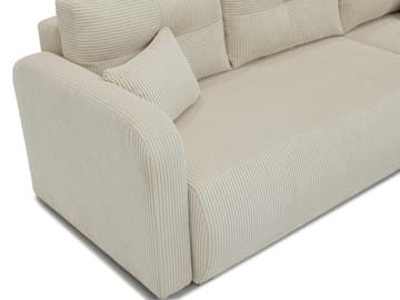 Toren sovesofa med oppbevaring og divan venstre - Lysegrå - Møbler - Sofaer - Sovesofaer - Sovesofa divan