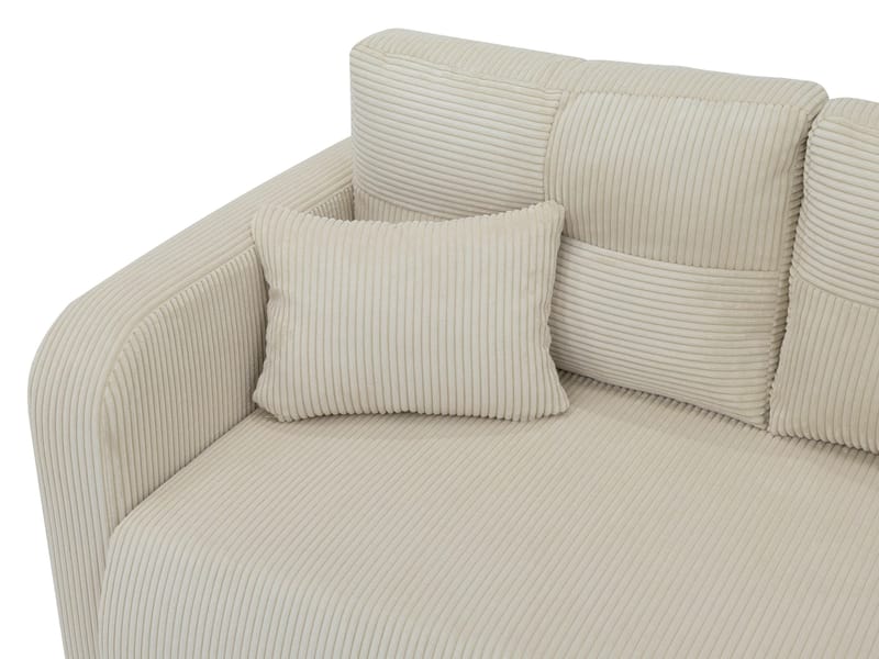 Toren sovesofa med oppbevaring og divan venstre - Lysegrå - Møbler - Sofaer - Sovesofaer - Sovesofa divan