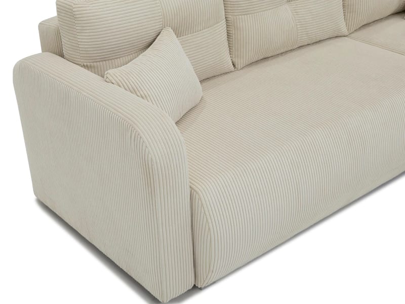 Toren sovesofa med oppbevaring og divan venstre - Svart - Møbler - Sofaer - Sovesofaer - Sovesofa divan