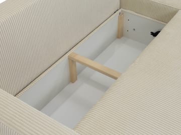Toren sovesofa med oppbevaring og divan venstre - Svart - Møbler - Sofaer - Sovesofaer - Sovesofa divan