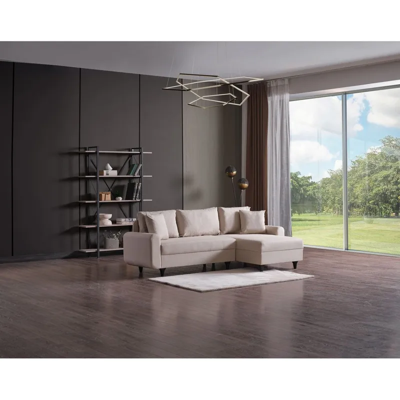 Torlan 3-seters Hjørnesovesofa, Beige