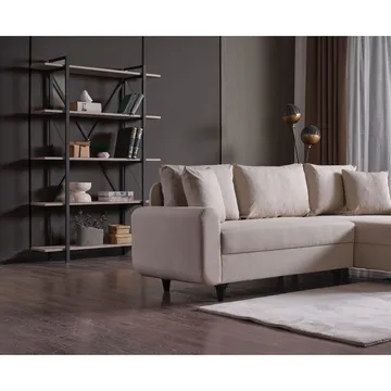 Torlan 3-seters Hjørnesovesofa - Beige - Møbler - Sofaer - Sovesofaer - Sovesofa divan