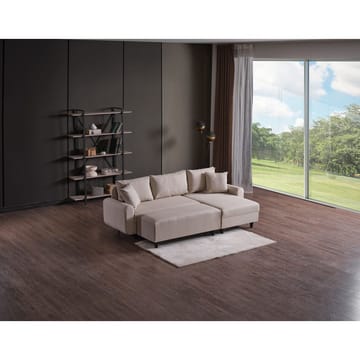 Torlan 3-seters Hjørnesovesofa - Beige - Møbler - Sofaer - Sovesofaer - Sovesofa divan