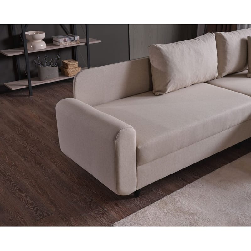 Torlan 3-seters Hjørnesovesofa - Beige - Møbler - Sofaer - Sovesofaer - Sovesofa divan