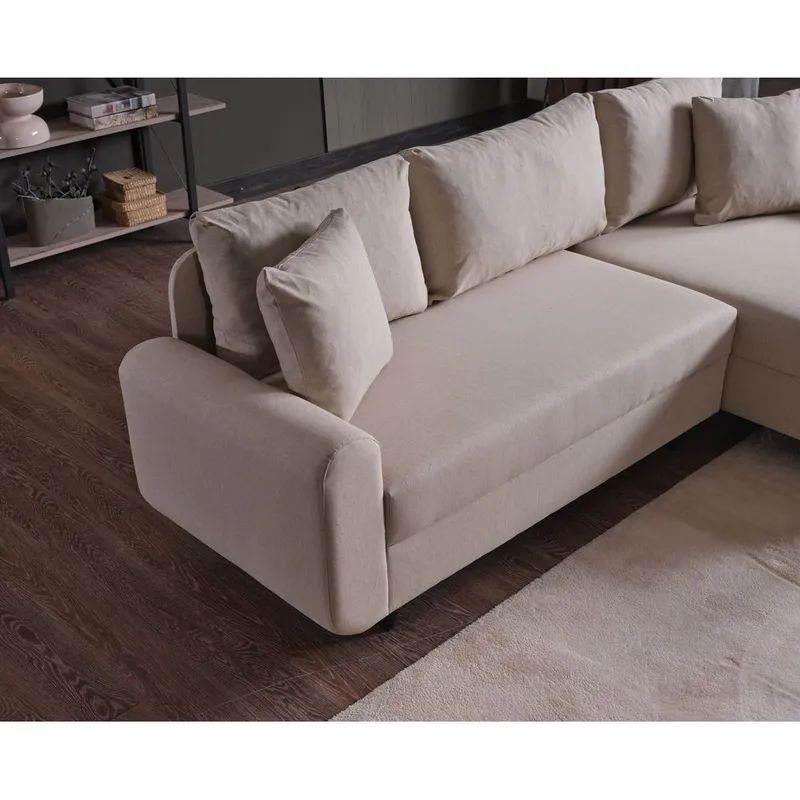 Torlan 3-seters Hjørnesovesofa - Beige - Møbler - Sofaer - Sovesofaer - Sovesofa divan