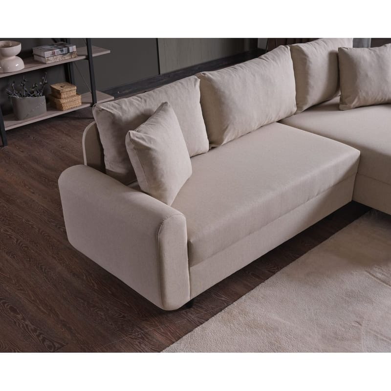 Torlan 3-seters Hjørnesovesofa - Beige - Møbler - Sofaer - Sovesofaer - Sovesofa divan