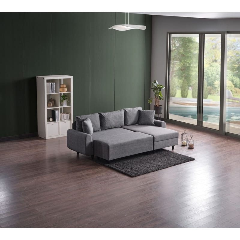 Torlan 3-seters Hjørnesovesofa - Grå - Møbler - Sofaer - Sovesofaer - Sovesofa divan