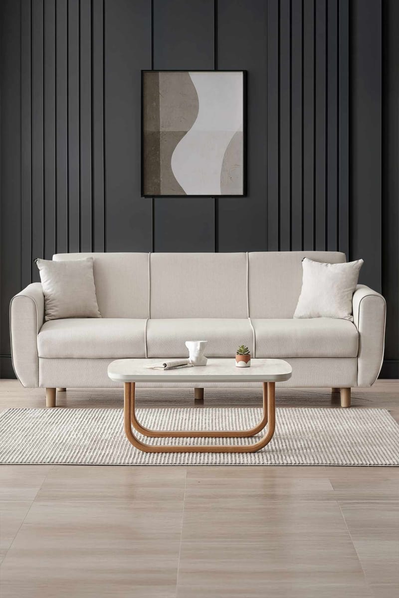 Torlan 3-seters sofa - Beige - Møbler - Sofaer - Sovesofaer - 3 seters sovesofa