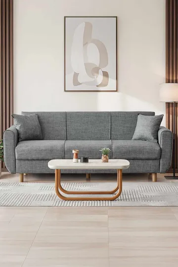 Torlan 3-seters sofa - Grå - Møbler - Sofaer - Sovesofaer - 3 seters sovesofa
