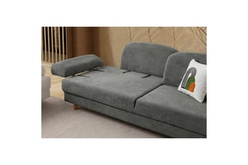 Torrelis Sovesofa 3-seter - Antrasitt - Møbler - Sofaer - Sovesofaer - 3 seters sovesofa