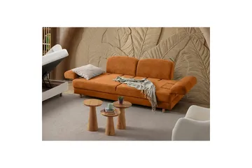 Torrelis Sovesofa 3-seter - Terrakotta - Møbler - Sofaer - Sovesofaer - 3 seters sovesofa