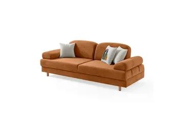 Torrelis Sovesofa 3-seter - Terrakotta - Møbler - Sofaer - Sovesofaer - 3 seters sovesofa
