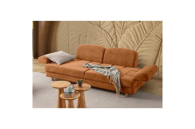 Torrelis Sovesofa 3-seter - Terrakotta - Møbler - Sofaer - Sovesofaer - 3 seters sovesofa