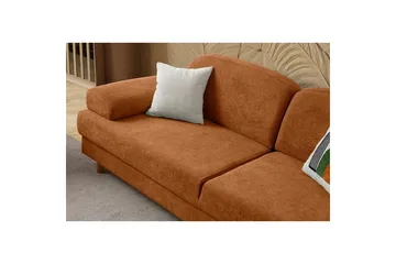 Torrelis Sovesofa 3-seter - Terrakotta - Møbler - Sofaer - Sovesofaer - 3 seters sovesofa