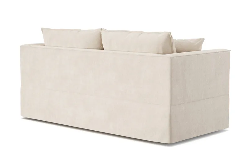 Travstad 3-seters sovesofa i chenille, fremoverutslått - Beige - Møbler - Sofaer - Sovesofaer - 3 seters sovesofa