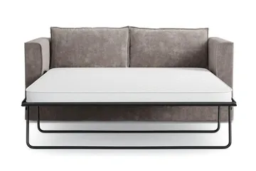 Travstad 3-seters sovesofa i chenille, fremoverutslått - Grå - Møbler - Sofaer - Sovesofaer - Forovervendt sovesofa