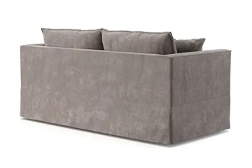 Travstad 3-seters sovesofa i chenille, fremoverutslått - Grå - Møbler - Sofaer - Sovesofaer - Forovervendt sovesofa