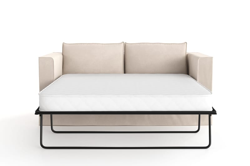 Travstad 3-seters Sovesofa i Chenille - Beige - Møbler - Sofaer - Sovesofaer - 3 seters sovesofa