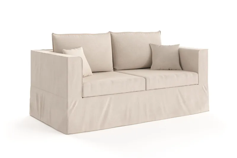 Travstad 3-seters Sovesofa i Chenille - Beige - Møbler - Sofaer - Sovesofaer - 3 seters sovesofa
