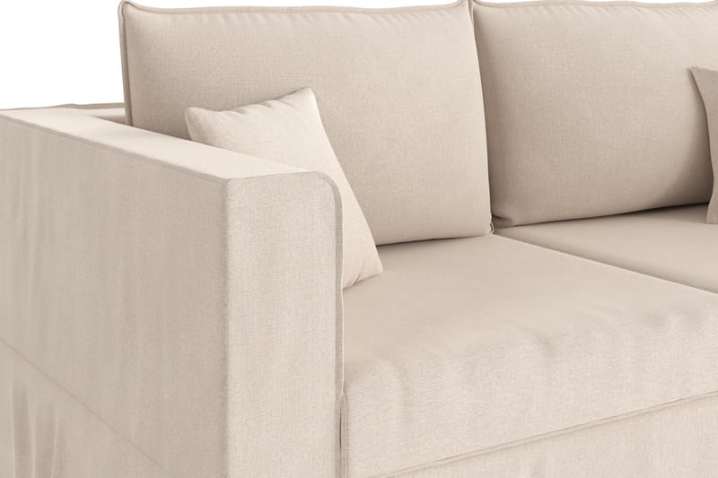 Travstad 3-seters Sovesofa i Chenille - Beige - Møbler - Sofaer - Sovesofaer - 3 seters sovesofa