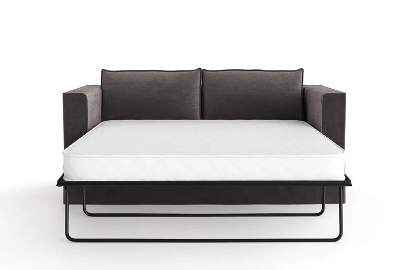 Travstad 3-seters Sovesofa i Chenille - Grå - Møbler - Sofaer - Sovesofaer - Forovervendt sovesofa