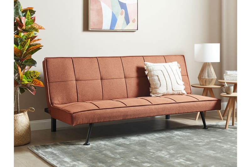 Tunni Sovesofa 3-seter - Rød/Svart - Møbler - Sofaer - Sovesofaer - 3 seters sovesofa