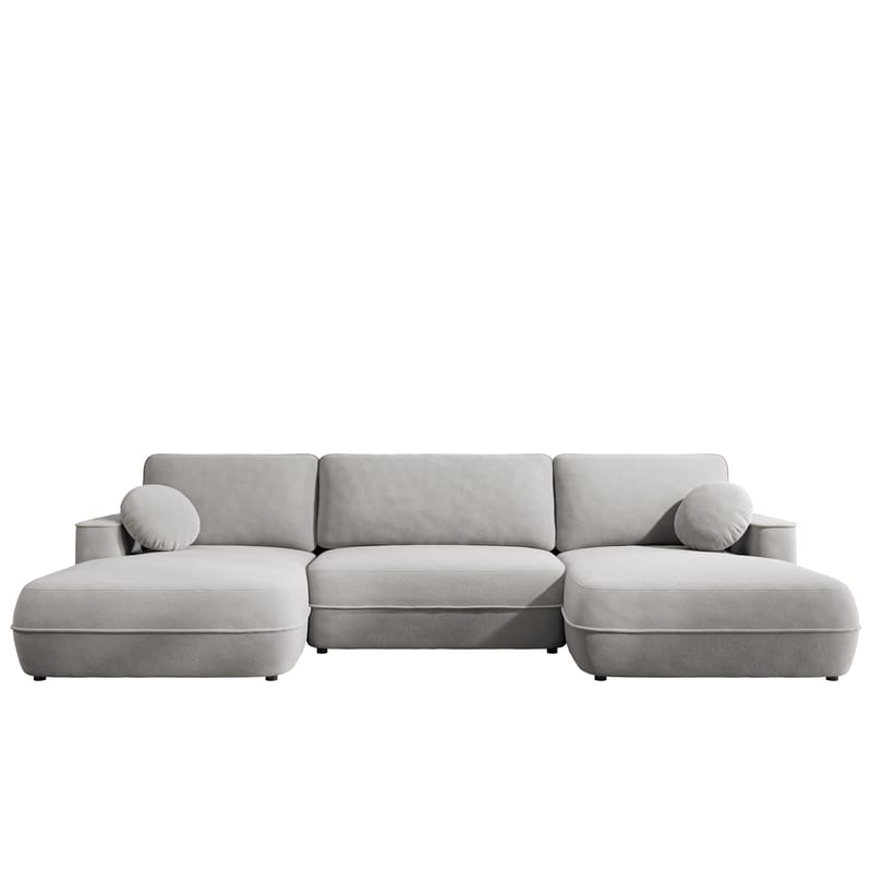 Uppland Sovesofa med dobbel sjeselong 5-seter - Grå - Møbler - Sofaer - Sovesofaer - U sovesofa