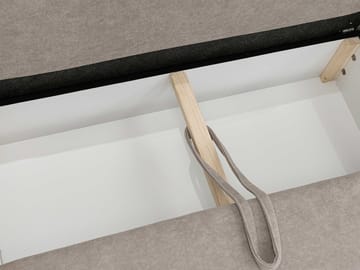 Uppland Sovesofa med sjeselong 3-seter - Beige - Møbler - Sofaer - Sovesofaer - Sovesofa divan