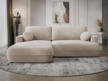 Uppland Sovesofa med sjeselong 3-seter - Beige - Møbler - Sofaer - Sovesofaer - Sovesofa divan