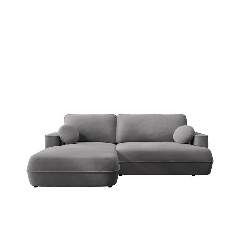 Uppland Sovesofa med sjeselong 3-seter, Grå