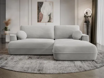 Uppland Sovesofa med sjeselong 3-seter - Grå - Møbler - Sofaer - Sovesofaer - Sovesofa divan