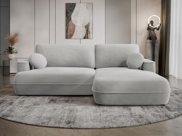 Uppland Sovesofa med sjeselong 3-seter - Grå - Møbler - Sofaer - Sovesofaer - Sovesofa divan