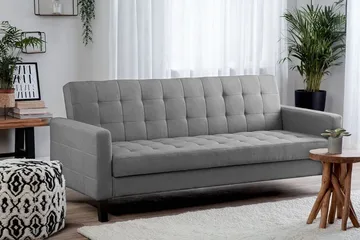 Vehkoo Sovesofa 200 cm - Grå - Møbler - Sofaer - Sovesofaer - Langsgående sovesofa