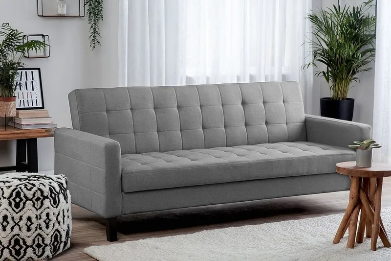 Vehkoo Sovesofa 200 cm - Grå - Møbler - Sofaer - Sovesofaer - Langsgående sovesofa
