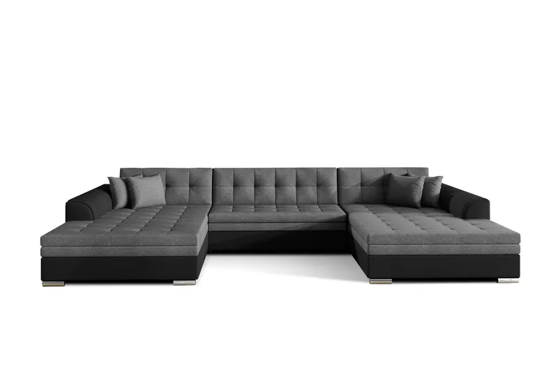 Ventolia Hjørnesovesofa, Grå/Svart