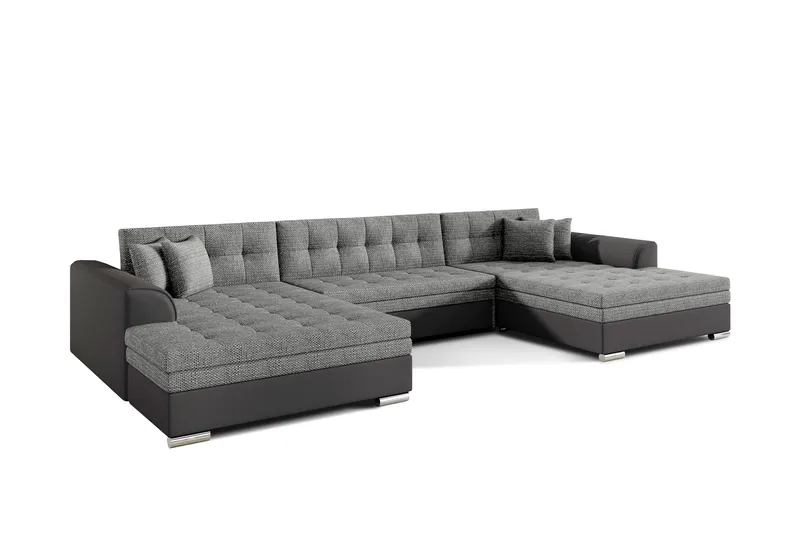 Ventolia Hjørnesovesofa, Grå/Svart