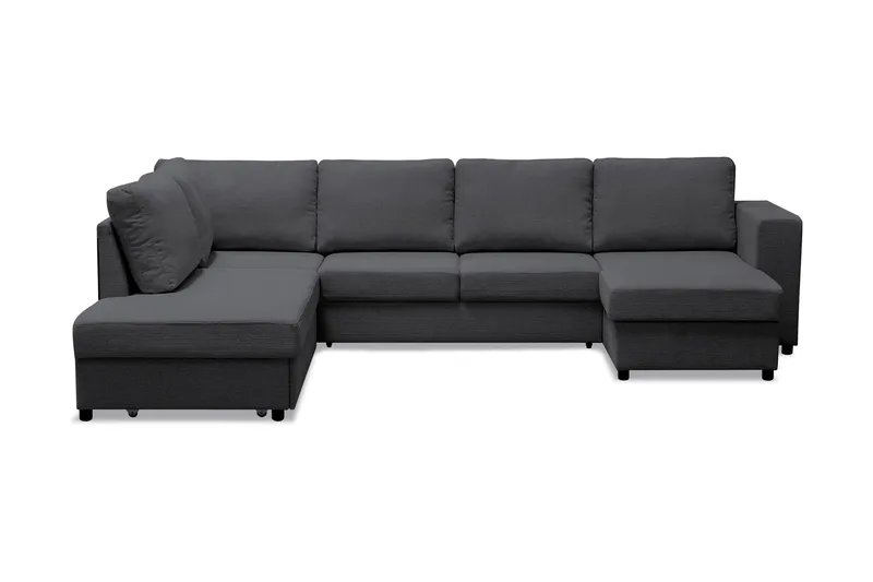 Verona U-sovesofa med Divan Høyre - Mørkegrå - Møbler - Sofaer - Sovesofaer - Sovesofa divan