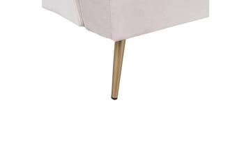 Vettre 3-seter Rektangulær Sovesofa 110x180 cm i Fløyel - Beige - Møbler - Sofaer - Sovesofaer - 3 seters sovesofa