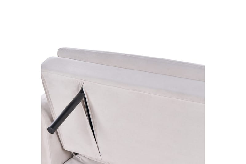Vettre 3-seter Rektangulær Sovesofa 110x180 cm i Fløyel - Beige - Møbler - Sofaer - Sovesofaer - 3 seters sovesofa