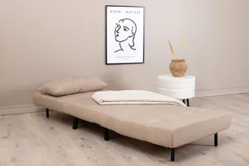 Vicky Sovesofa - Brun / Svart - Møbler - Sofaer - Sovesofaer - Forovervendt sovesofa