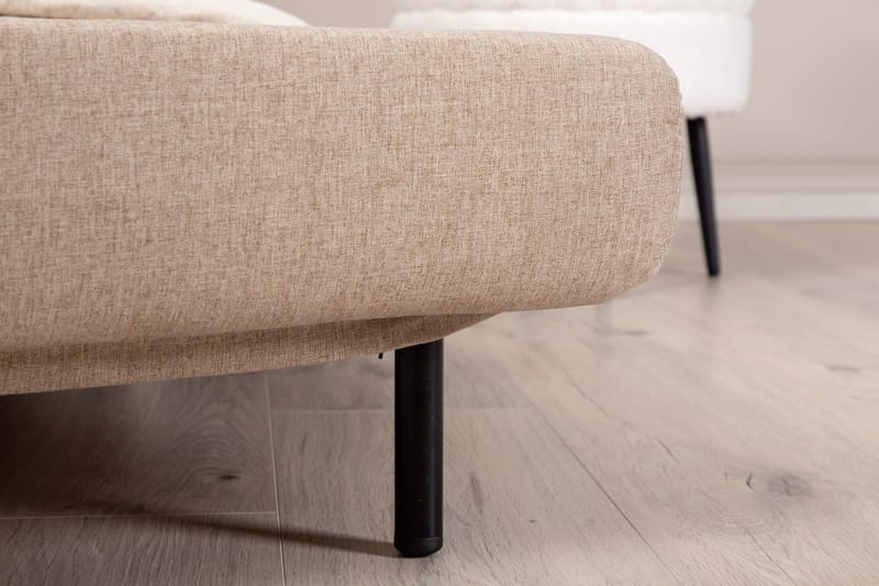 Vicky Sovesofa - Brun / Svart - Møbler - Sofaer - Sovesofaer - Forovervendt sovesofa