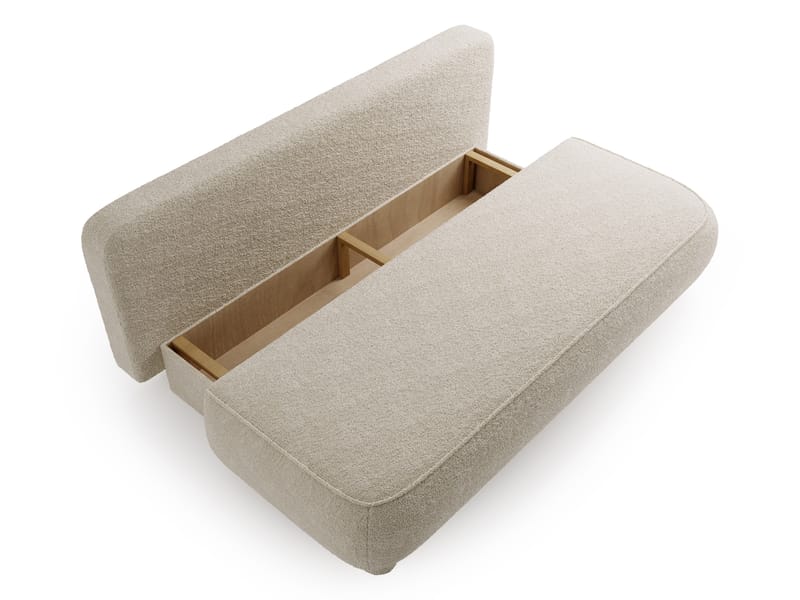 Villoruela Sovesofa 3-seter - Beige - Møbler - Sofaer - Sovesofaer - 3 seters sovesofa