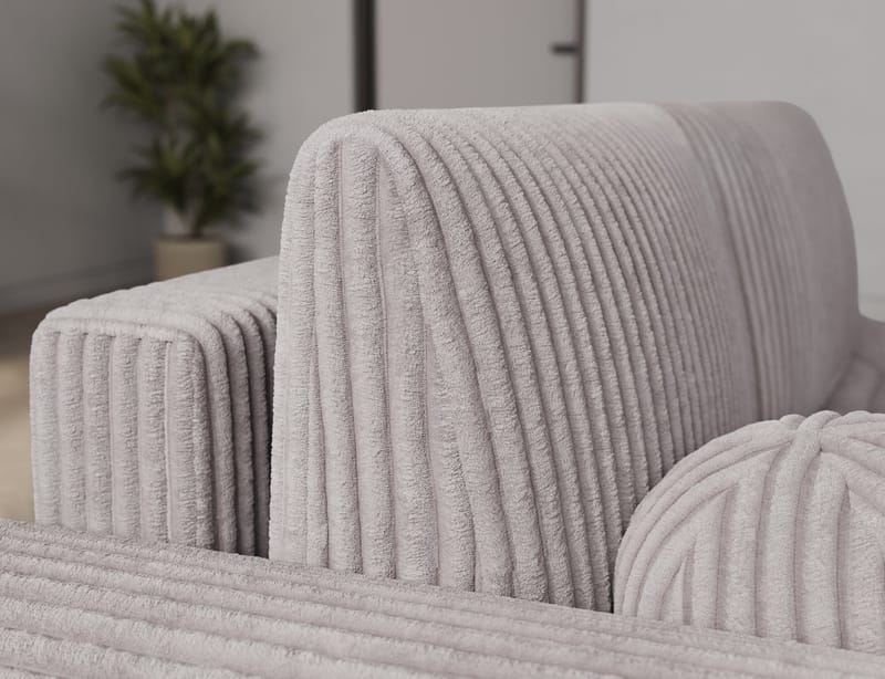 Vittario 3-seters boblete sovesofa med divan og oppbevaring, venstre - Modullo 03 - Møbler - Sofaer - Sovesofaer - Langsgående sovesofa
