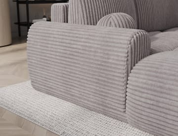 Vittario 3-seters boblete sovesofa med divan og oppbevaring, venstre - Modullo 03 - Møbler - Sofaer - Sovesofaer - Langsgående sovesofa