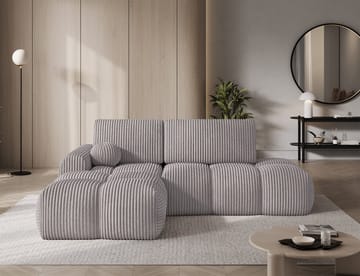 Vittario 3-seters boblete sovesofa med divan og oppbevaring, venstre - Modullo 03 - Møbler - Sofaer - Sovesofaer - Langsgående sovesofa