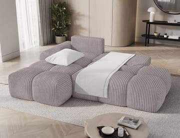 Vittario 3-seters boblete sovesofa med divan og oppbevaring, venstre - Modullo 03 - Møbler - Sofaer - Sovesofaer - Langsgående sovesofa