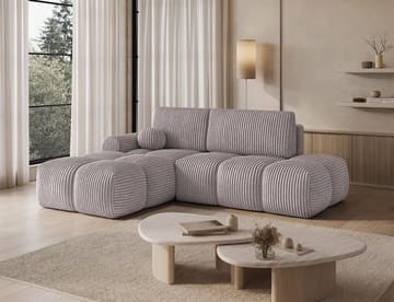 Vittario 3-seters boblete sovesofa med divan og oppbevaring, venstre - Modullo 03 - Møbler - Sofaer - Sovesofaer - Langsgående sovesofa