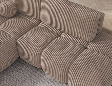 Vittario 3-seters boblete sovesofa med divan og oppbevaring, venstre - Modullo 20 - Møbler - Sofaer - Sovesofaer - Hjørnesovesofa
